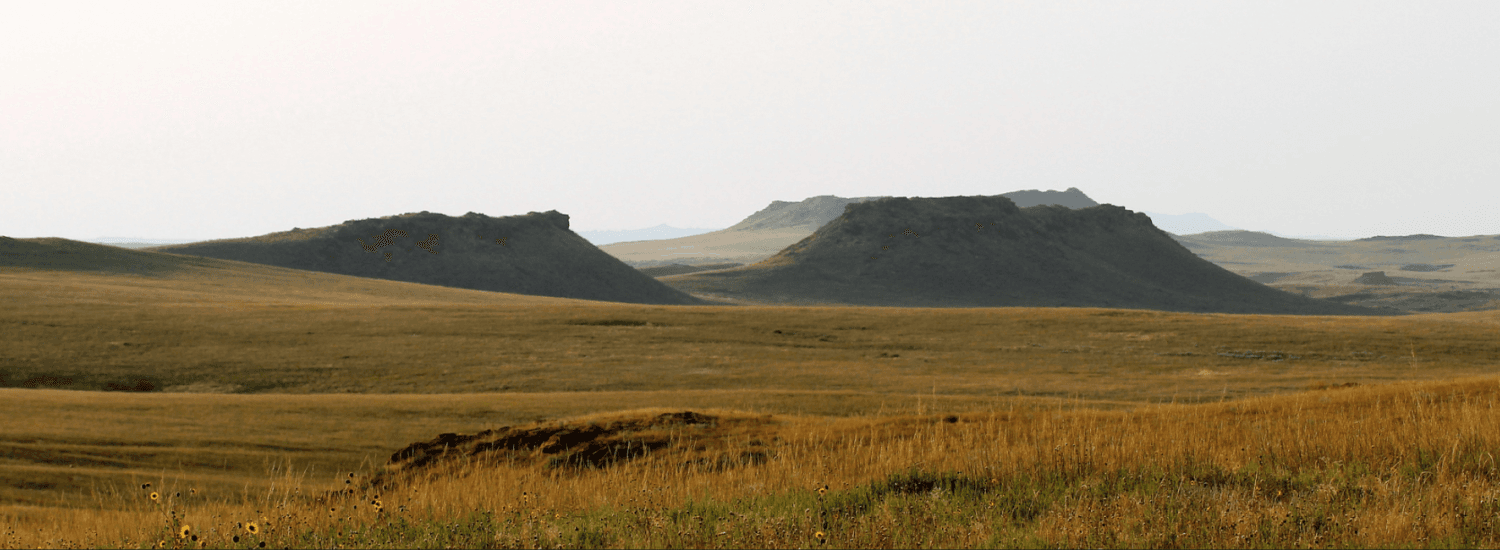 Buttes on the landscape across Thunder Basin National Grassland. Photo by U.S. Department of Agriculture