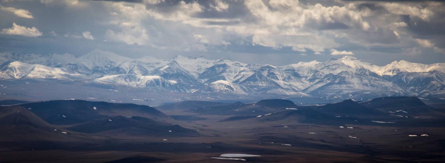 The foothills on the North Slope of Alaska.