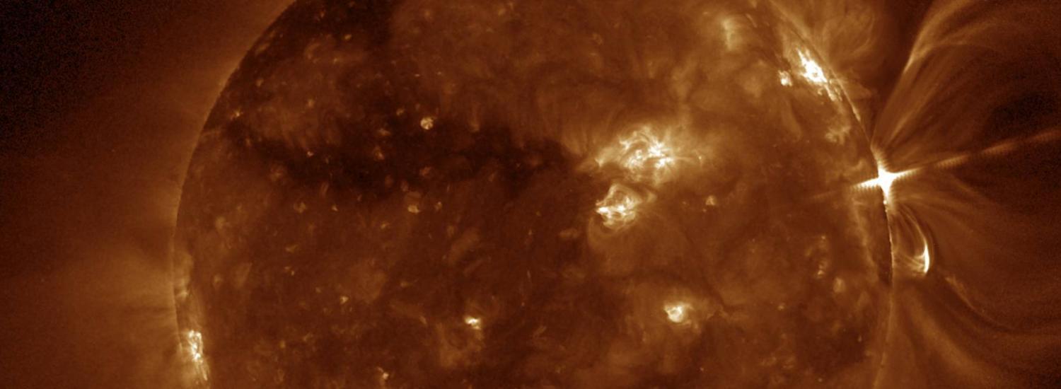 SUVI observation of the September 10 solar eruption in SUVI’s 19.5 nm passband. 