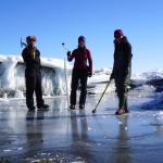 scientists on an ice sheet