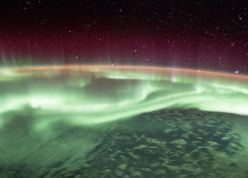 Aurora from space
