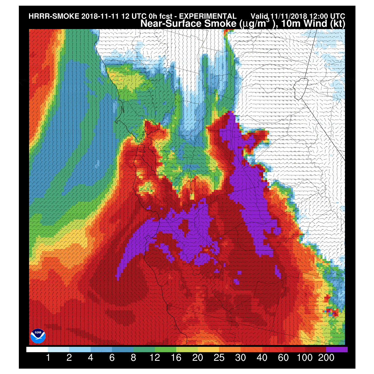 HRRR-Smoke model animation