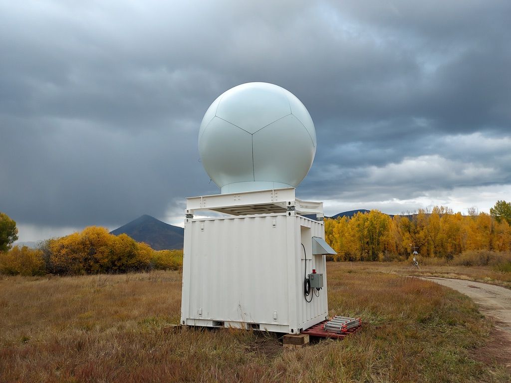 Large measuring device outdoor