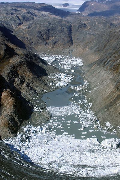 River with ice