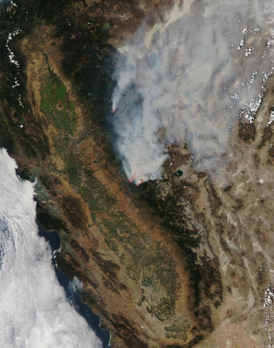 California's Rim fire in 2013.