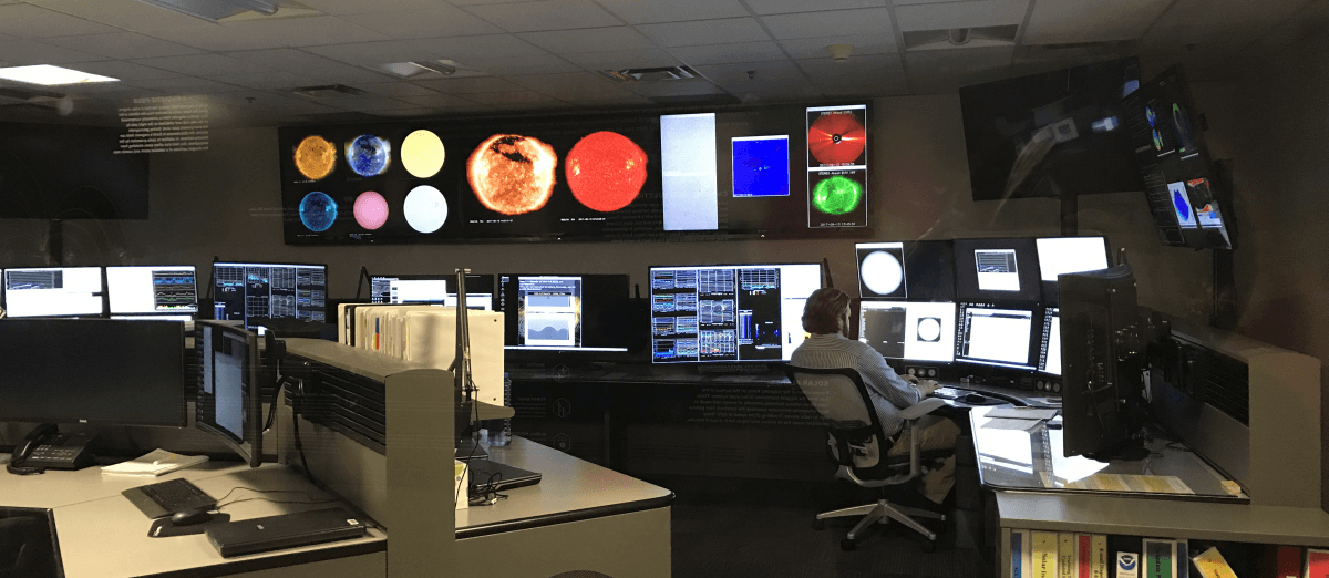 NOAA’s Space Weather Prediction Center in Boulder, Colorado.