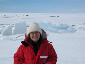 CIRES Fellow Xinzhao Chu in Antarctica.