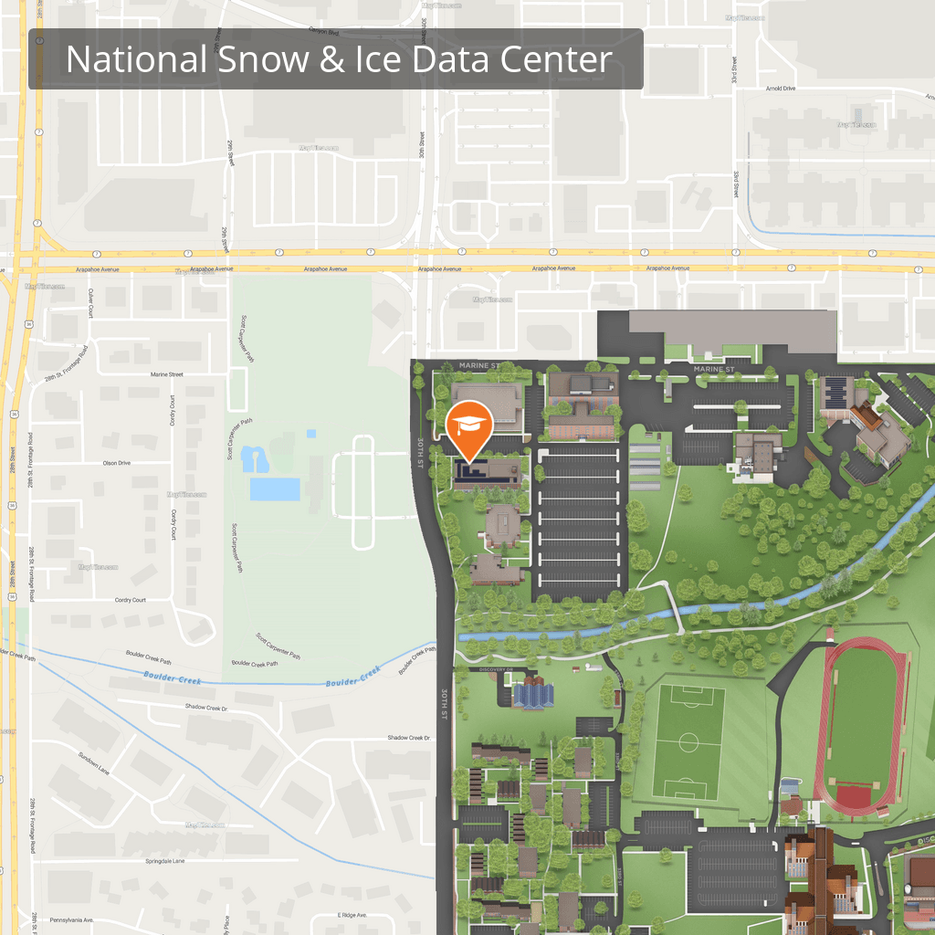 Map of NSIDC