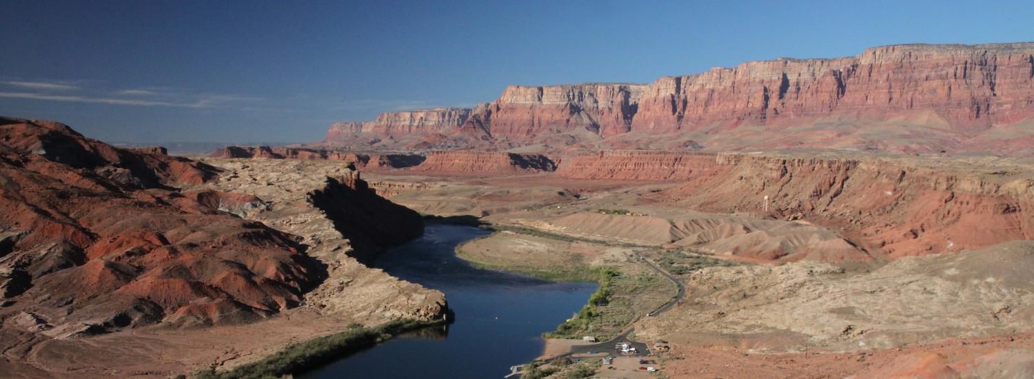The Colorado River meanders through Lee's Ferry