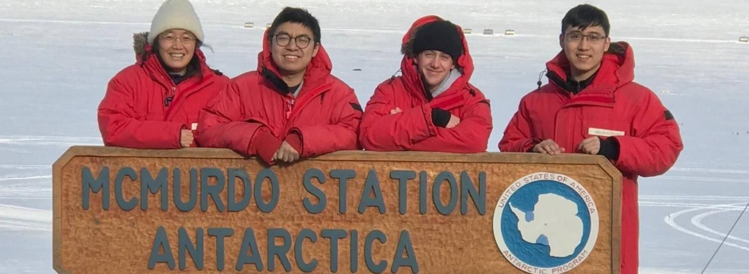 Antarctic researchers at McMurdo station 