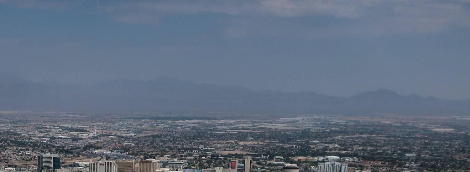 View toward the mountains surrounding Las Vegas.
