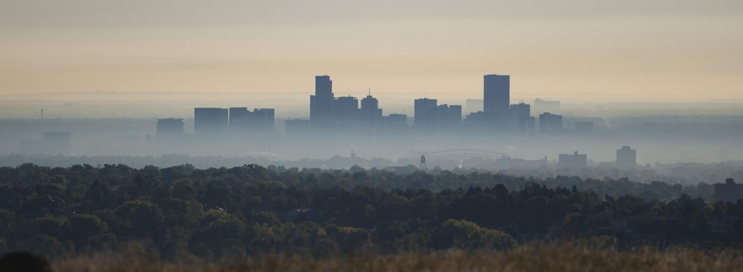 Haze blankets downtown Denver