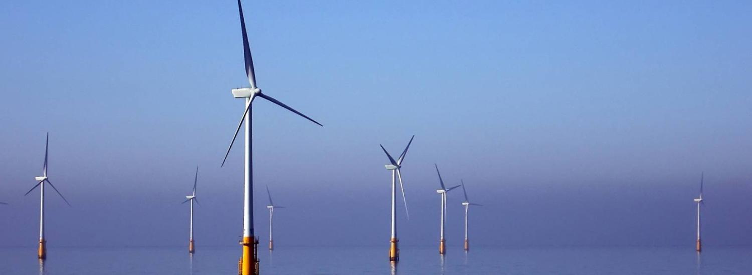 photo of offshore wind turbines