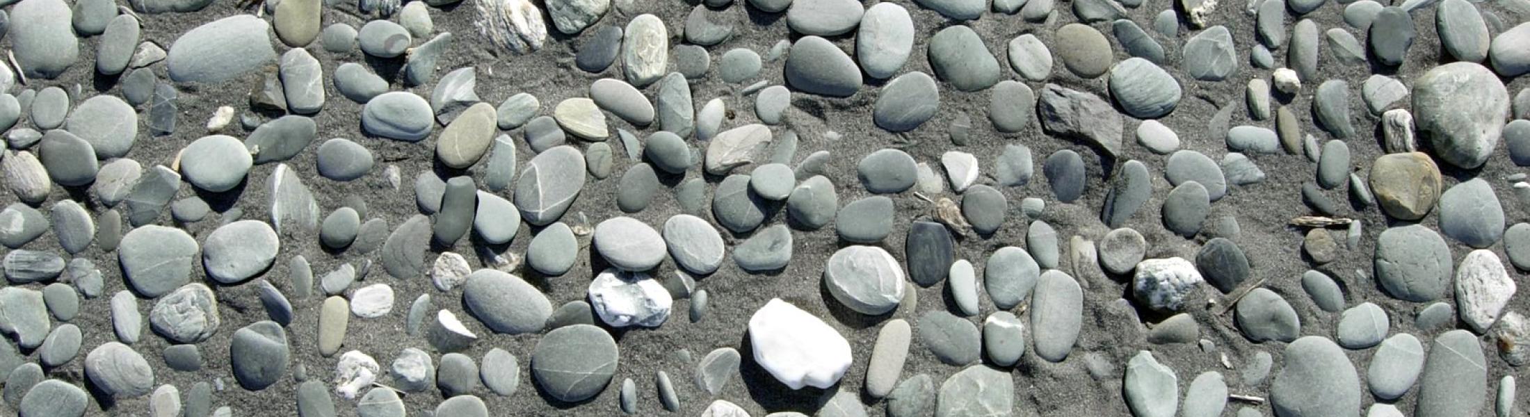 Stones on a New Zealand beach