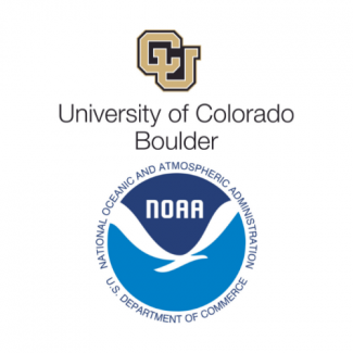 Logotipo de CU Boulder y NOAA