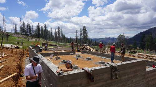 A home being rebuilt after the Valley Fire as part of the Hope City project in Lake County. Photo Credit: Lake County News