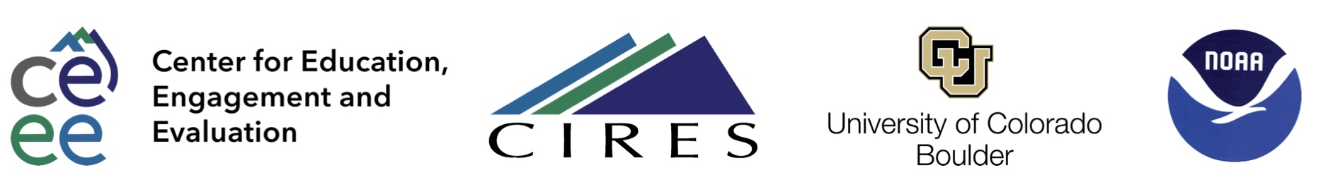 CIRES, CU BOULDER, NOAA Logos