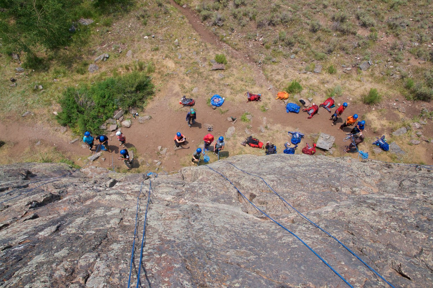 Areal View of Climbing Site 