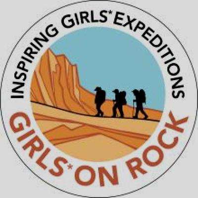 Girls on a rock logo