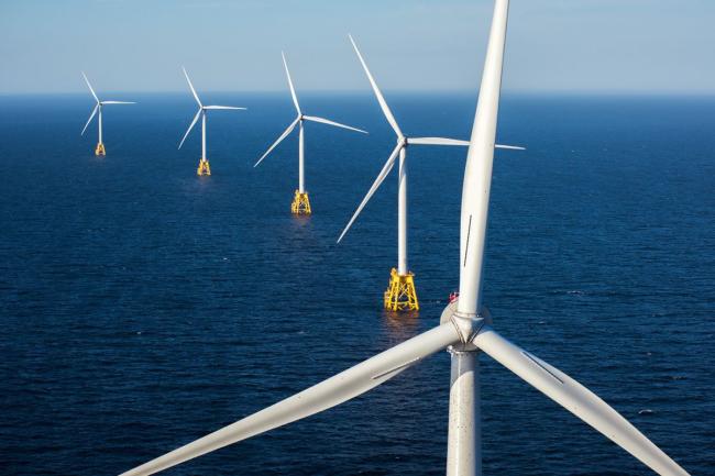 The Block Island Wind Farm off the coast of Rhode Island