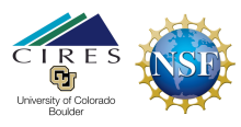 CIRES, CU Boulder, NSF logos